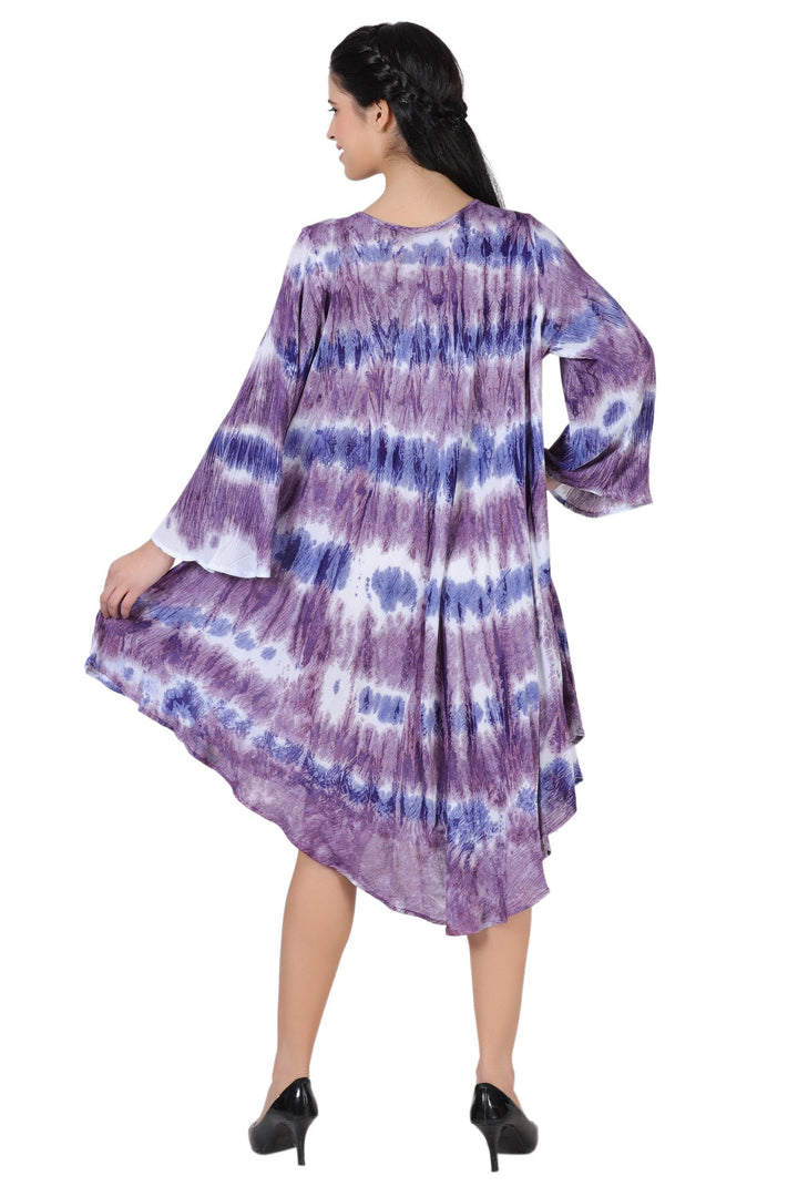 3/4 Sleeve Tie Dye Dress 462198LSLV - Advance Apparels Inc