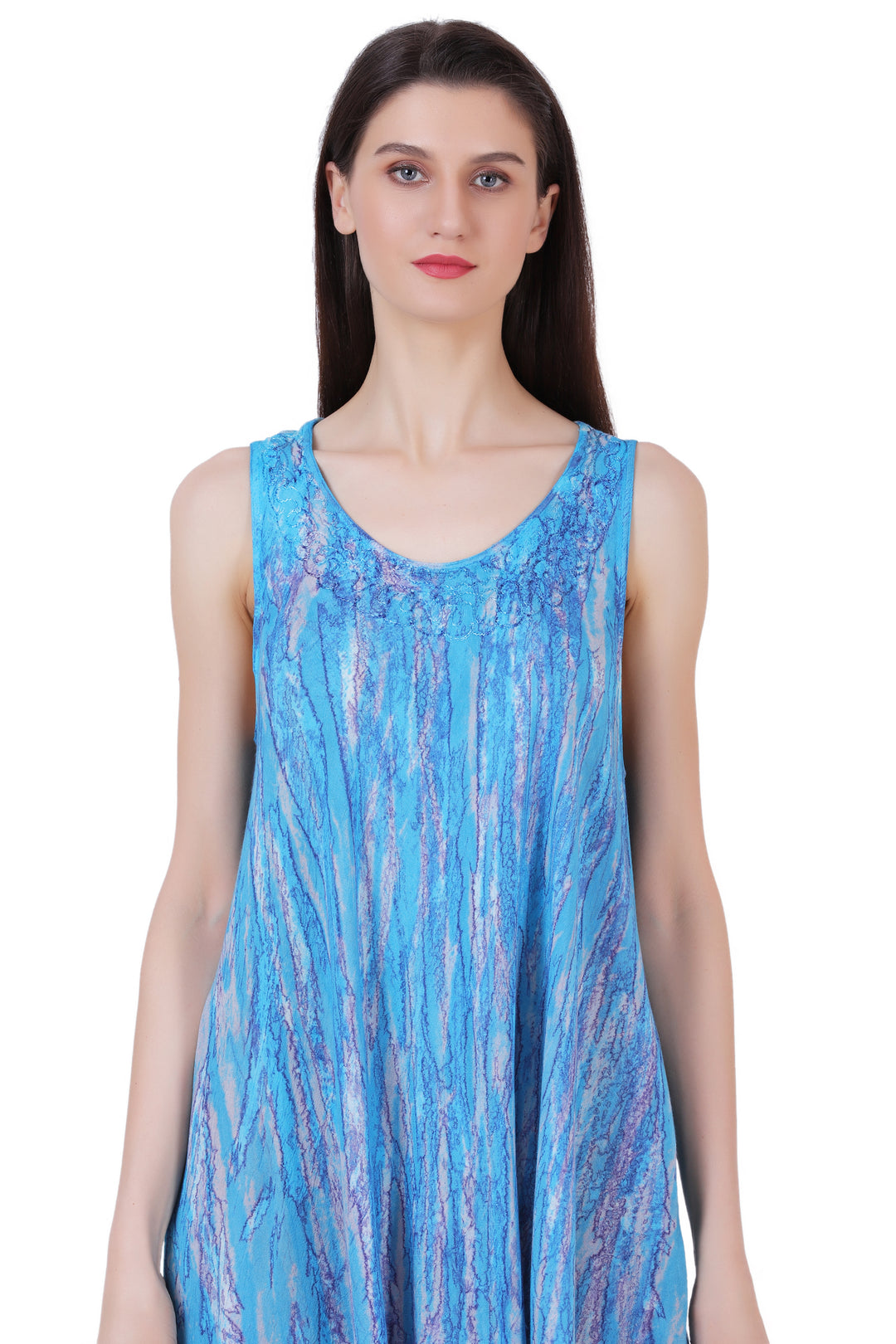 Marble Tie Dye Dress 362106 - Advance Apparels Inc