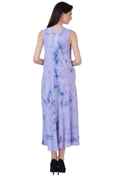 Ankle Length Tie Dye Dress w/ Pockets 522103 - Advance Apparels Inc